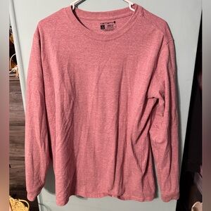 Carhartt women’s Heathered Pink Long Sleeve Tee